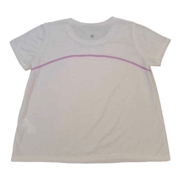 Zella White Athletic Short Sleeve Shirt Size M - Picture 2 of 5